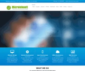 Microinfosoft.com(Website design) Screenshot