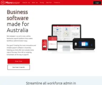Microkeeper.com.au(Payroll) Screenshot