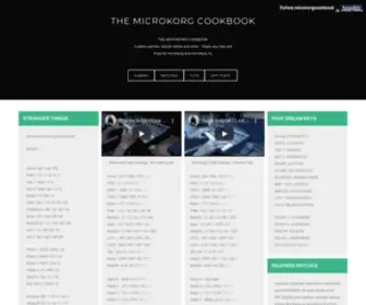 Microkorgcookbook.com(Microkorgcookbook) Screenshot
