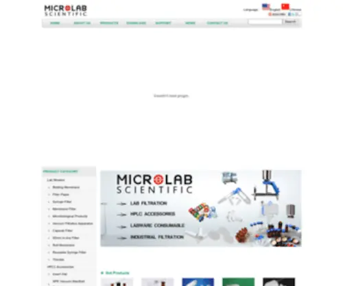 Microlabscientific.com(Supplier) Screenshot