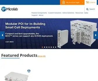 Microlabtech.com(High performance passive RF components & sub) Screenshot