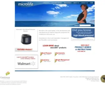 Microlifeusa.com(Microlife) Screenshot