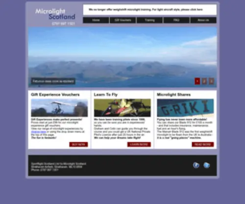 Microlightscotland.com(Microlight Scotland) Screenshot