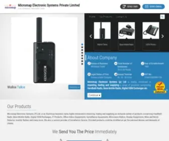 Micromap.co.in(Micromap Electronic Systems Private Limited) Screenshot
