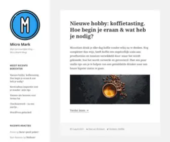 Micromark.net(Mijn persoonlijke blog) Screenshot
