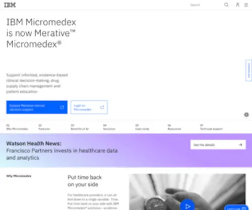 Micromedex.com(Micromedex) Screenshot