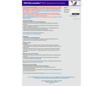 Micromedexsolutions.com(IBM Watson Health Products) Screenshot