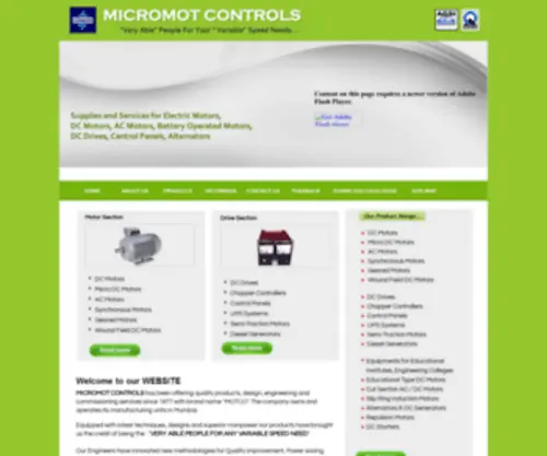 Micromotcontrols.com(Battery Operated Motors) Screenshot