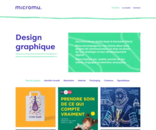 Micromu.fr(Micromu studio graphisme Gers) Screenshot