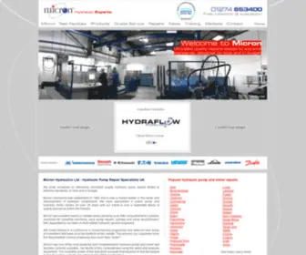 Micron-HYdraulics.co.uk(Est. since 1984 Micron Hydraulics) Screenshot