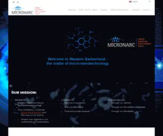 Micronarc.ch(Promotion des micro&nanotechnologies en Suisse occidentale) Screenshot