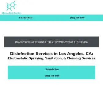 Microndisinfection.com(Disinfection Company Los Angeles) Screenshot