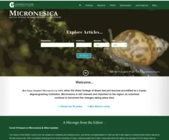 Micronesica.org(Micronesia) Screenshot