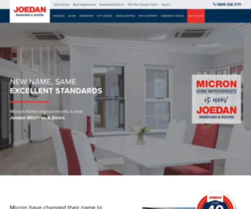 Micronwindows.co.uk(Micron Home Improvements is now Joedan Windows & Doors) Screenshot