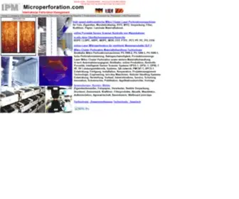 Microperforation.com(IPM ESP micro perforating) Screenshot