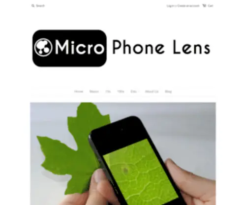 Microphonelens.com(Micro Phone Lens) Screenshot