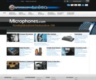 Microphones.com(Providing Microphone Solutions Since 1998) Screenshot