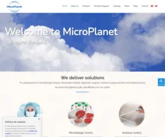 Microplanet-PSL.com(MicroPlanet Laboratorios productos y servicios de laboratorio) Screenshot