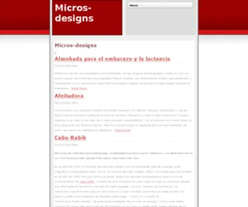 Micros-Designs.com.ar(Micros Designs) Screenshot