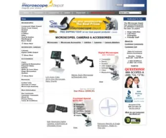 Microscope-Depot.com(Large selection of top tier microscope brands at discount prices) Screenshot