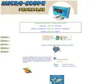 Microscope.co.za(Microscope) Screenshot