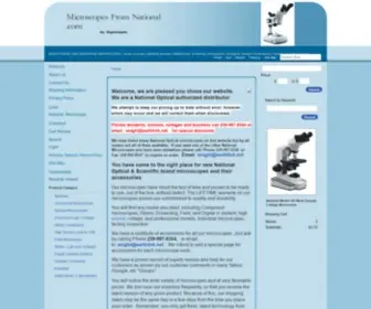 Microscopesfromnational.com(Discount National Microscopes) Screenshot