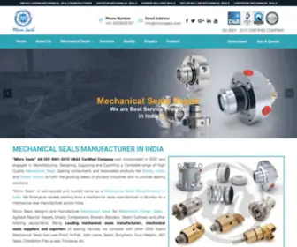 Microseals.com(Find here Mechanical Seals Manufacturers in India. Micro Seals) Screenshot