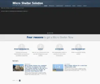 Microsheltersolution.com(Micro Shelter Solution) Screenshot