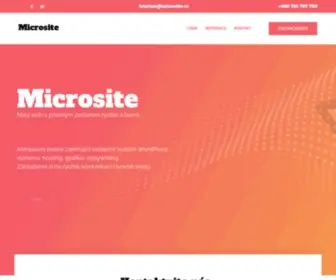 Microsite.cz(Tvoříme microsite) Screenshot