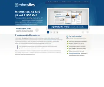 Microsites.cz(Tvorba microsites a minisites) Screenshot