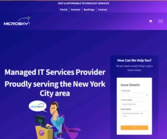 Microskyms.com(Managed IT Services NYC) Screenshot