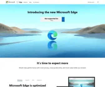 Microsoftedge.com(Download Microsoft Edge Web Browser) Screenshot