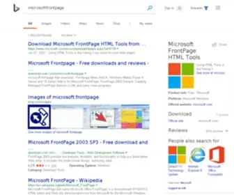 Microsoftfrontpage.com(Bing) Screenshot