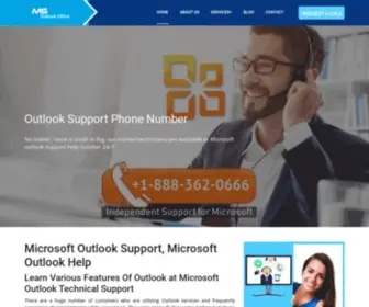 Microsoftoutlookoffice.com(Microsoft outlook support) Screenshot