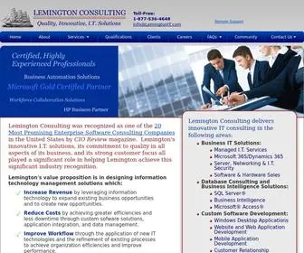Microsoftsoftwaresolutions.com(Lemington IT Consulting) Screenshot