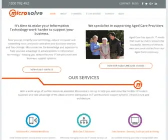 Microsolve.com.au(Level up your IT Support) Screenshot