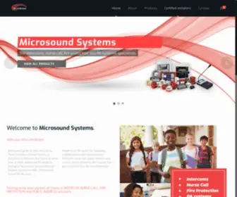 Microsound.co.za(Intercoms, Nurse Call, Fire Protection and AV systems) Screenshot