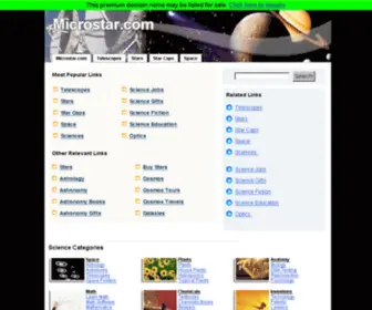 Microstar.com(The Leading Stars Site on the Net) Screenshot