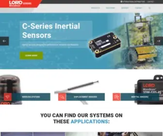 Microstrain.com(LORD Sensing Systems) Screenshot