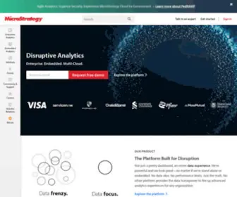 Microstrategy.com(MicroStrategy's business analytics and mobility platform) Screenshot