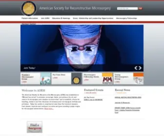 Microsurg.org(With over 20 years of foundation the ASRM) Screenshot