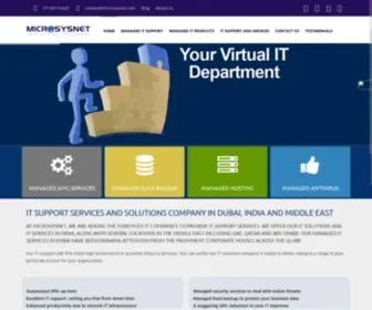 Microsysnet.com(IT Support Services Dubai) Screenshot