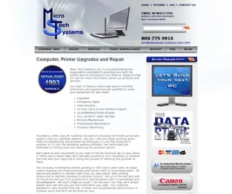 Microtechsystems.com(Computer, Printer Upgrades and Repair) Screenshot