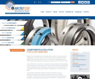 Microtem.it(Progettazione e costruzione tenute meccaniche per pompe) Screenshot