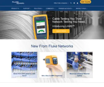 Microtest.com(Fluke Networks®) Screenshot