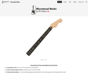Microtonalnecks.com(Microtonal Necks) Screenshot