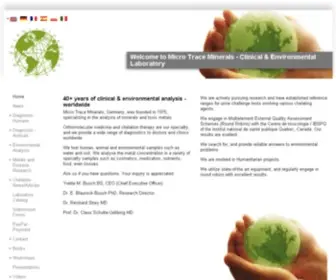 Microtrace.de(MicroTrace Minerals) Screenshot