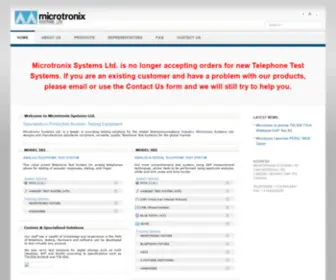 Microtronix.ca(Specialists in Production Telephone Testing Equipment) Screenshot