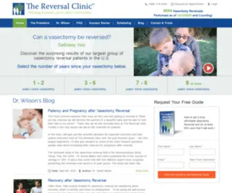 Microvasreversal.com(Vasectomy Reversal) Screenshot