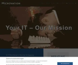 Microvation.de(IT-Dienstleistung in München) Screenshot